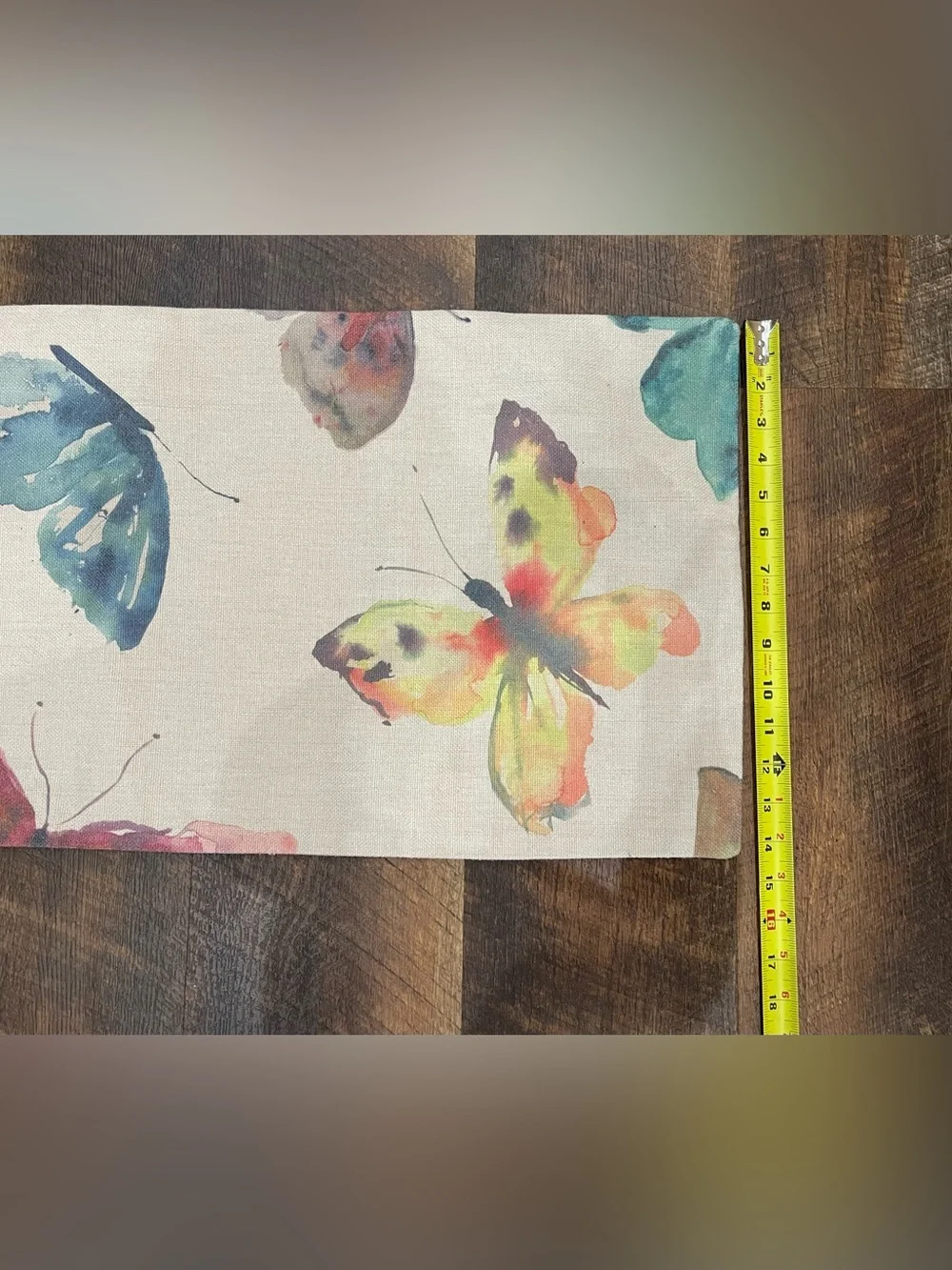 Split P Watercolor Butterfly Table Runner - 69”X14”